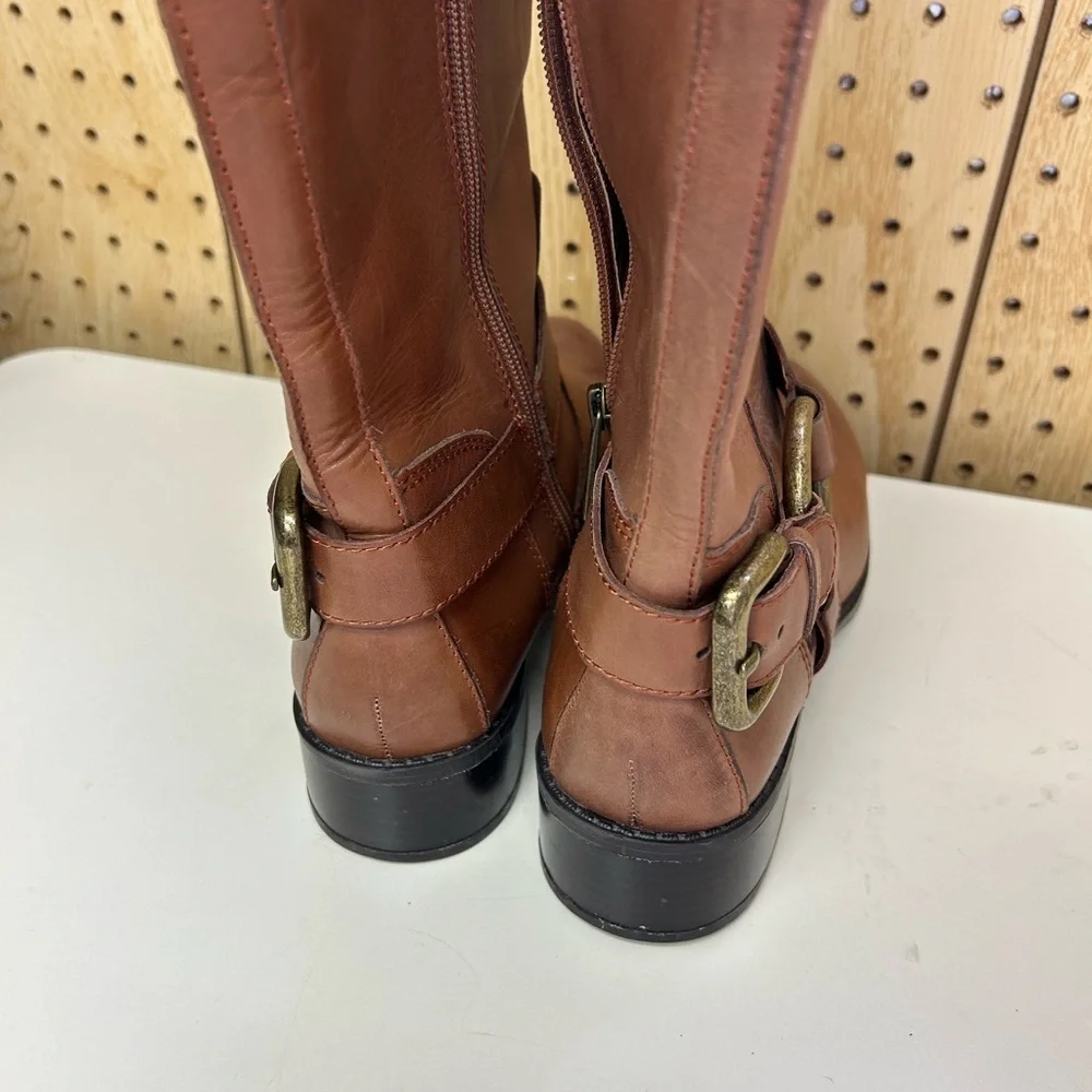 Donald J Pliner Brown Leather Knee-High Boots